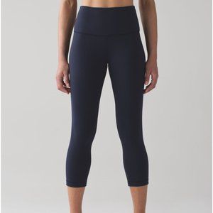 Lululemon Wunder Under Crop (Hi-Rise) (Full-On Luon 21") SIZE 4